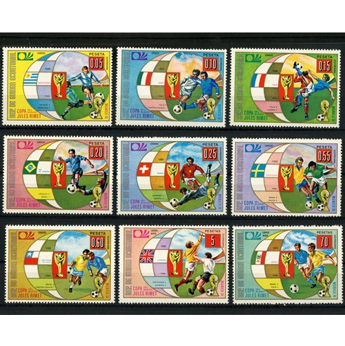 Známky 1973 Rovníková Guinea čisté, Majstrovstvá sveta vo futbale 1974