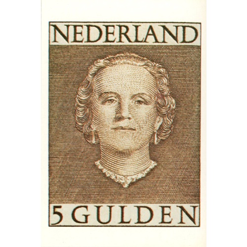 Pohľadnica 1980 Holandsko čistá, Kráľovná Juliana - Gulden (5G)