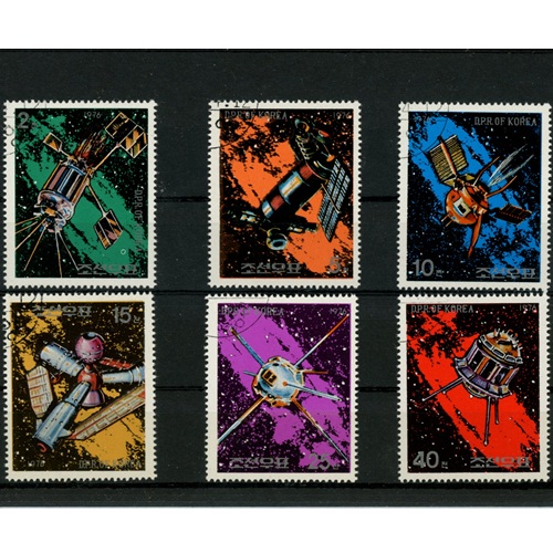 Známky 1976 Severná Kórea pečiatkované, Vesmírne lety