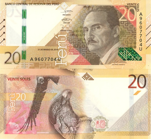 20 Soles 2019 Peru UNC séria A*U