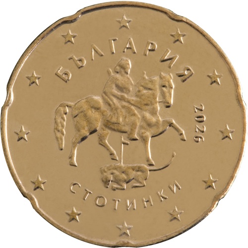 20 cent 2026 Bulharsko ob.UNC