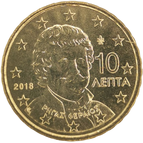 10 cent 2018 Grécko ob.UNC