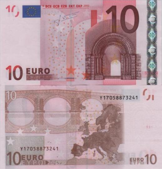 10 euro 2002 EU Jean C. Trichet Y/N031F4