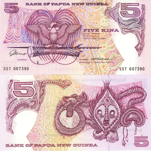 5 Kina 1993 Papua Nová Guinea UNC séria SST