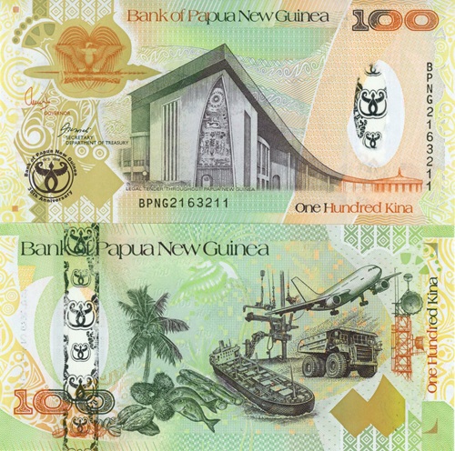 100 Kina 2008 Papua Nová Guinea UNC séria BPNG
