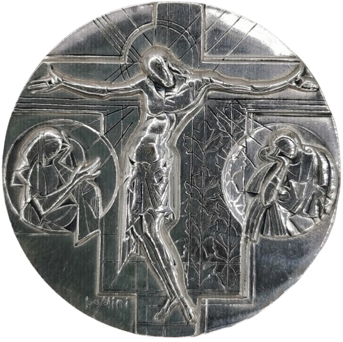 Strieborná medaila 2005 Vatikán, Crucifixion by Cimabue