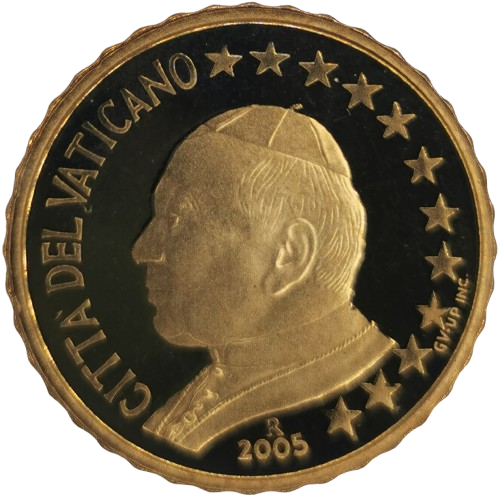 10 cent 2005 Vatikán ob.PROOF Ján Pavol II.