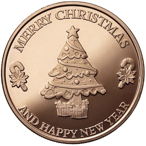 Medaila, ADVP OUNCE 999/1000 Cu, Christmas tree