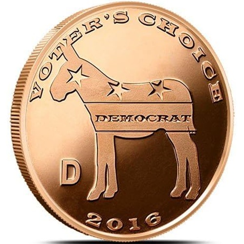 Medaila, ADVP OUNCE 999/1000 Cu, Voter’s Choice