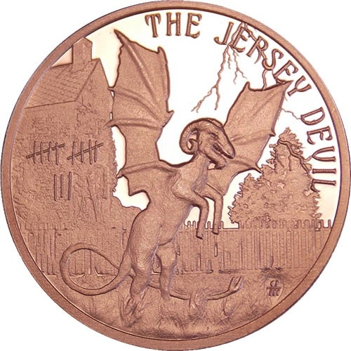 Medaila, ADVP OUNCE 999/1000 Cu, Cryptid Creatures - Jersey Devil