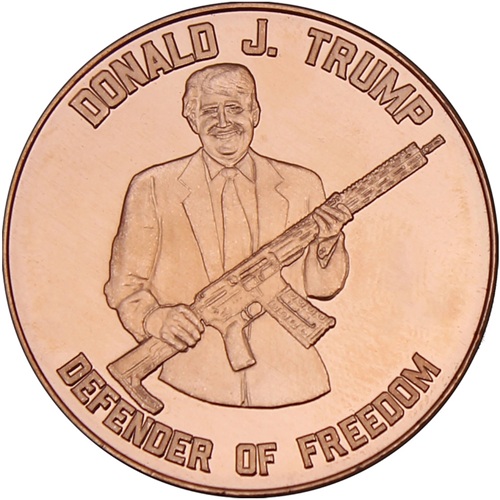Medaila, ADVP OUNCE 999/1000 Cu, Donald Trump - Defender of Freedom