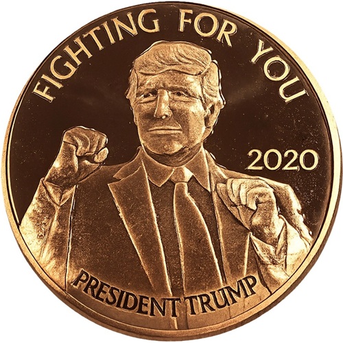 Medaila, ADVP OUNCE 999/1000 Cu, Trump Fighting for You