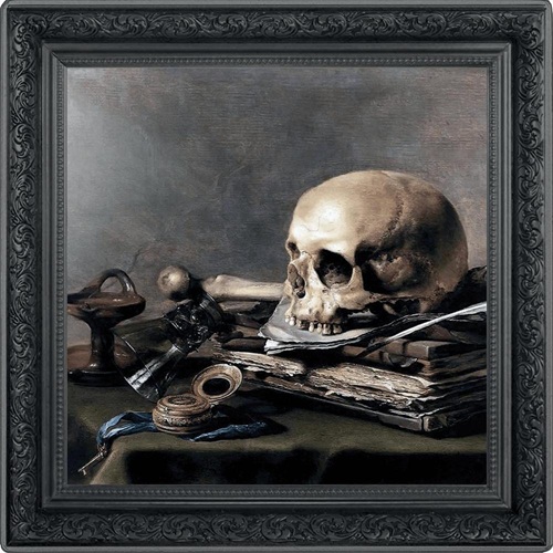 1000 Francs CFA 2025 Kamerun PROOF Black 1 Oz Ag, Memento Mori - Pieter Claesz