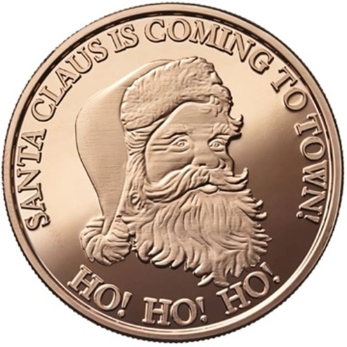 Medaila, ADVP OUNCE 999/1000 Cu, Santa - Ho Ho Ho