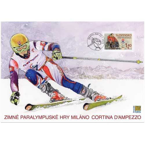 Nálepný list 2026 Slovensko, Zimné paralympijské hry v Miláne a Cortine