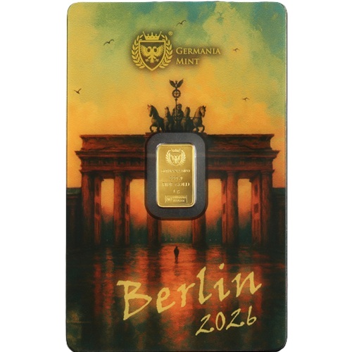 Investičné zlato - zlatá tehlička 1g  999,9 Germania Mint WMF 2026