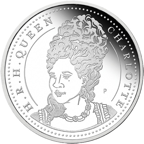 50 Cents 2026 Tuvalu PROOF 1/2 Oz Ag, Bridgerton - Queen Charlotte