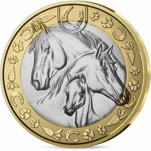 5 euro 2025 Francúzsko UNC karta, French's favourite animals - Horse