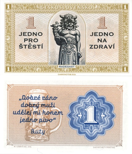  1 Jedno pro Štěstí / 1 Jedno na Zdraví 2026 UNC Radegast 
