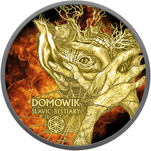 1000 Francs CFA 2026 Kamerun BU farbená 2 Oz Ag, Burning Domowik