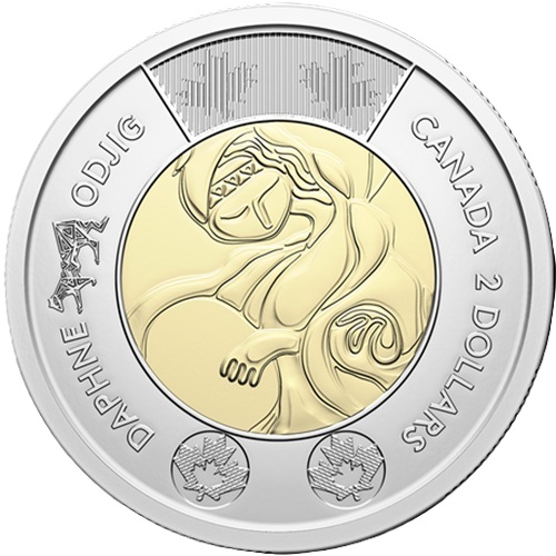 2 Dollars 2025 Kanada UNC, Daphne Odjig