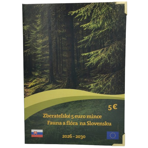 Album MULTIGRAF, na 5 euro Fauna a Flora 2026 - 2030, kov.rožky