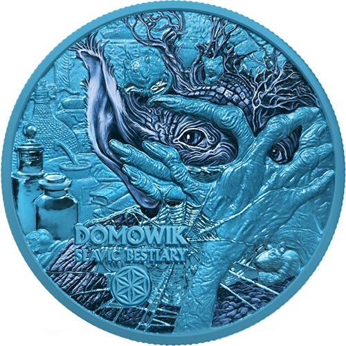 1000 Francs CFA 2026 Kamerun BU farbená 2 Oz Ag, Space Blue Domowik