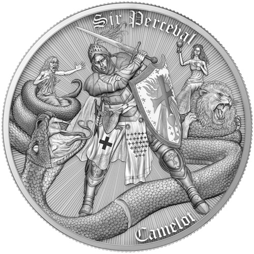 2 Dollars 2026 Niue PROOF 1 Oz Ag, Camelot - Sir Perceval