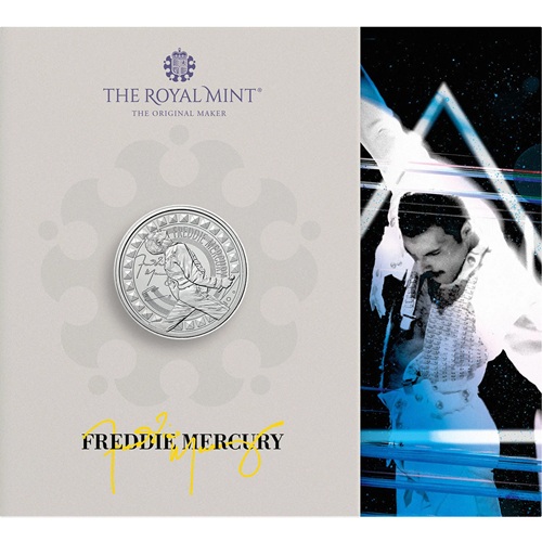 5 Pounds 2025 Anglicko BU karta, Freddie Mercury