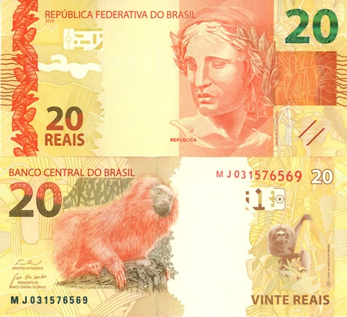 20 Reais 2024 (2010) Brazília UNC séria MJ