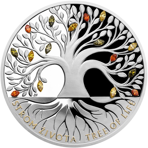 2 Dollars 2020 Niue PROOF Crystal Coin 1 Oz Ag, Strom života - Jeseň (bez prebalu)