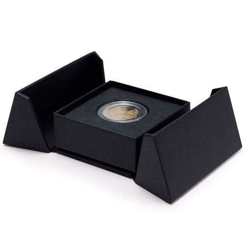 Etue PORTA, 1x kapsula 26/27 mm (2 euro), čierna 