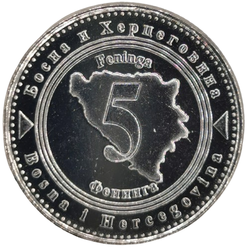 5 Feninga 2021 Bosna a Hercegovina UNC