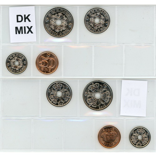 SET MIX Dánsko UNC (8,50 Kroner)