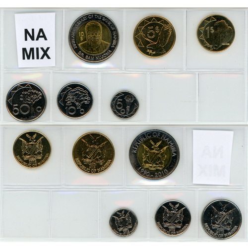 SET MIX Namíbia UNC (16,65 Dollars)