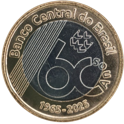 1 Real 2025 Brazília UNC, Centrálna banka