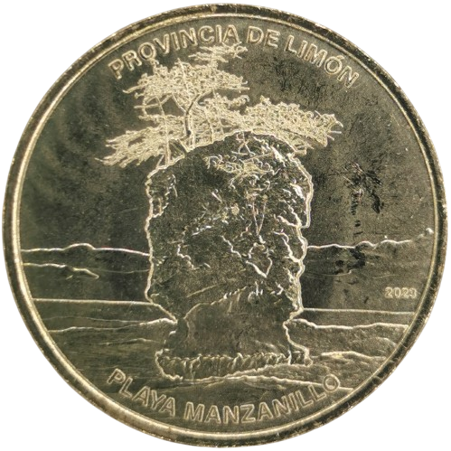 25 Colones 2023 Kostarika UNC, Limón Province