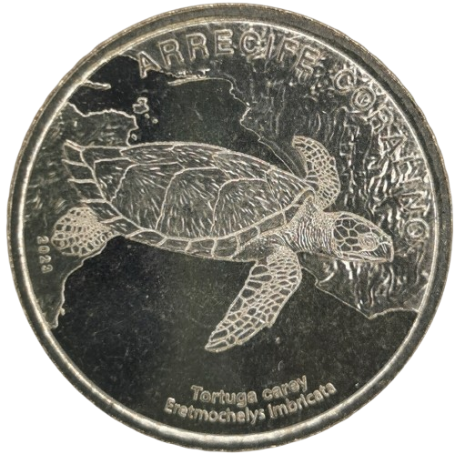 50 Colones 2023 Kostarika UNC, Hawksbill Sea Turtle