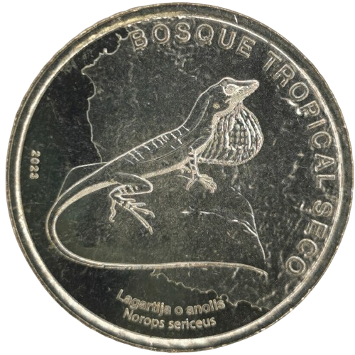 50 Colones 2023 Kostarika UNC, Silky Anole