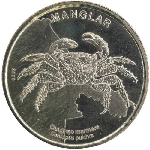 50 Colones 2023 Kostarika UNC, Racer Mangrove Crab