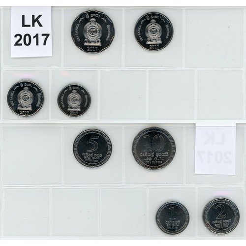 SET 2017 Srí Lanka UNC (18 Rupees)