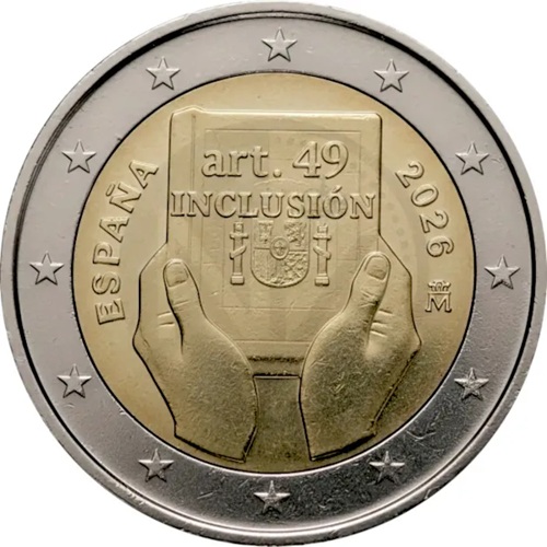 2 euro 2026 Španielsko cc.UNC, Článok 49 