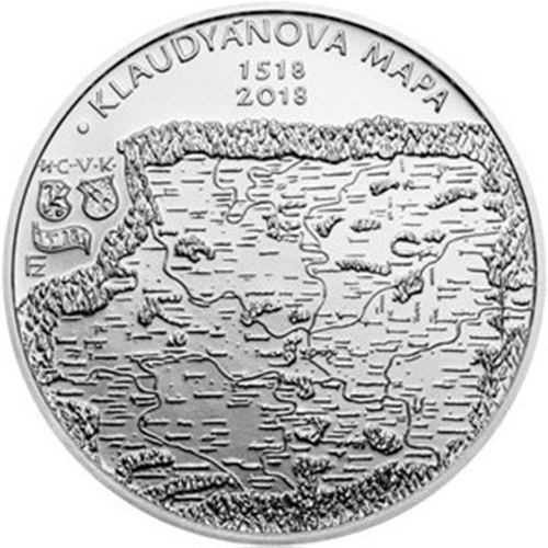 200 Korún 2018 Česko BK, Klaudiánova mapa