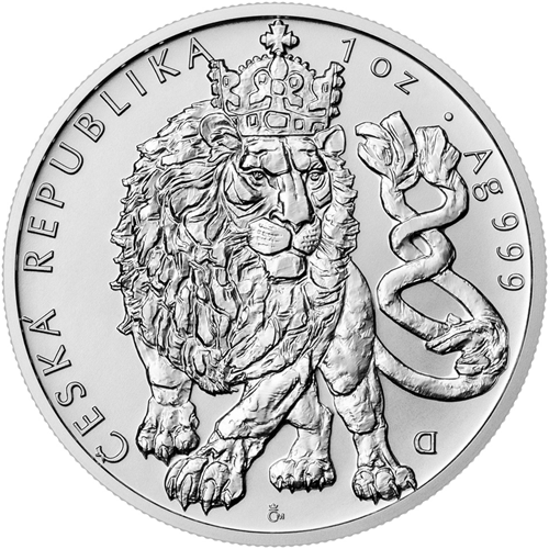 2 Dollars 2026 Niue BU 1 Oz Ag, Český lev 