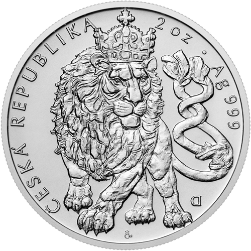 5 Dollars 2026 Niue BU 2 Oz Ag, Český lev