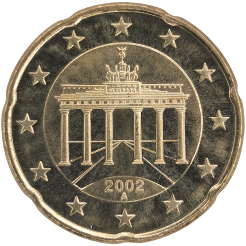 20 cent 2002 A Nemecko ob.UNC
