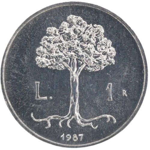 1 lira 1987 San Marino ob.UNC