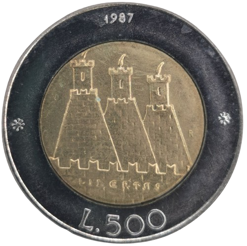 500 lire 1987 San Marino ob.UNC