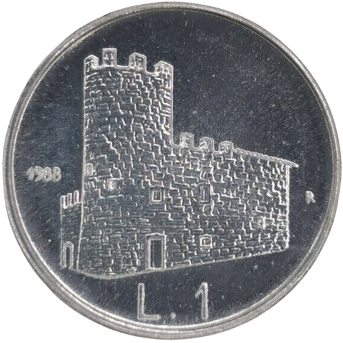 1 lira 1988 San Marino ob.UNC
