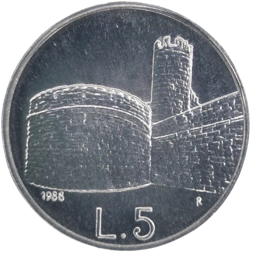 5 lire 1988 San Marino ob.UNC